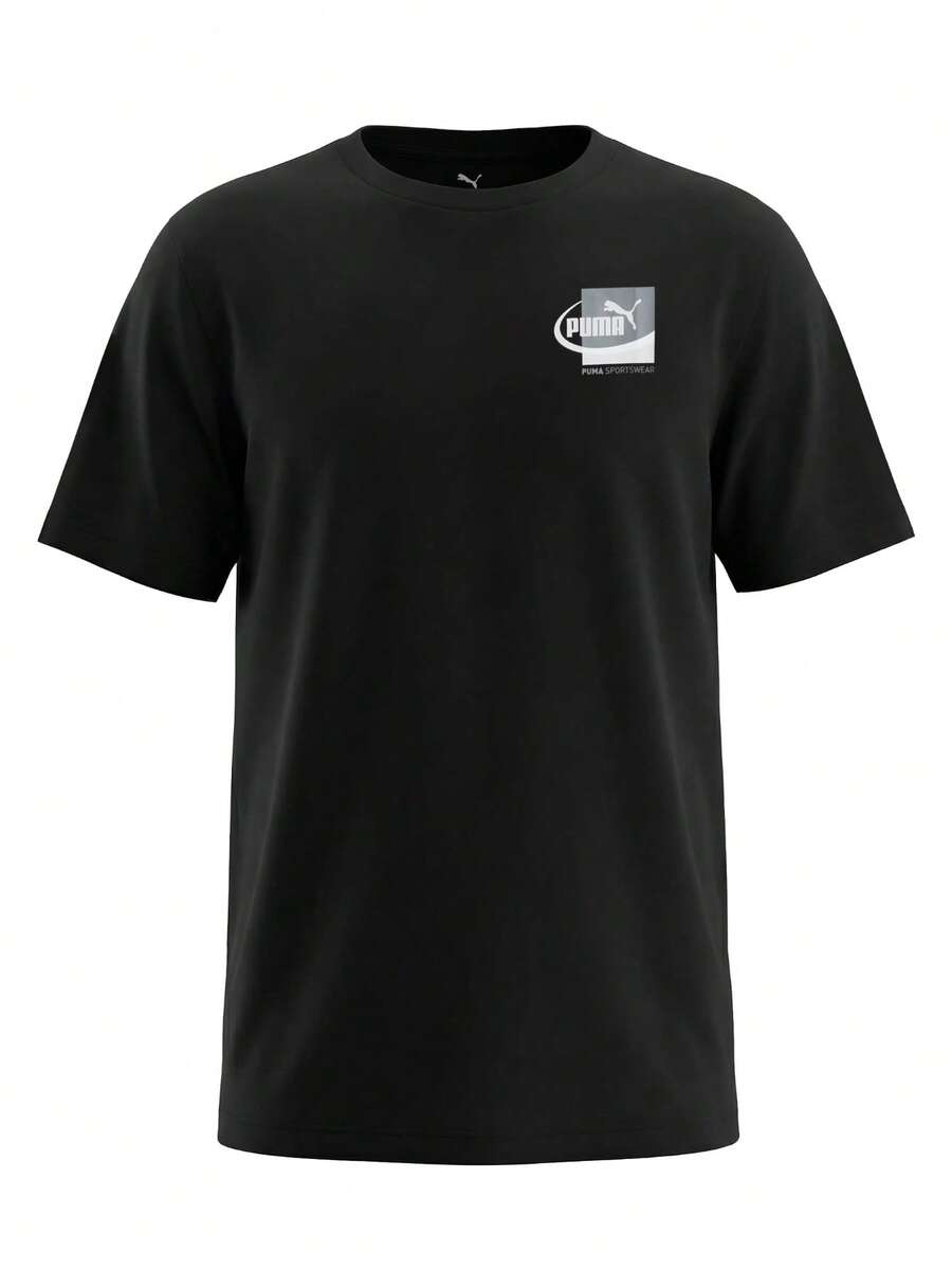Puma Graphic Small Box Men T-Shirt Black - Black - View 1