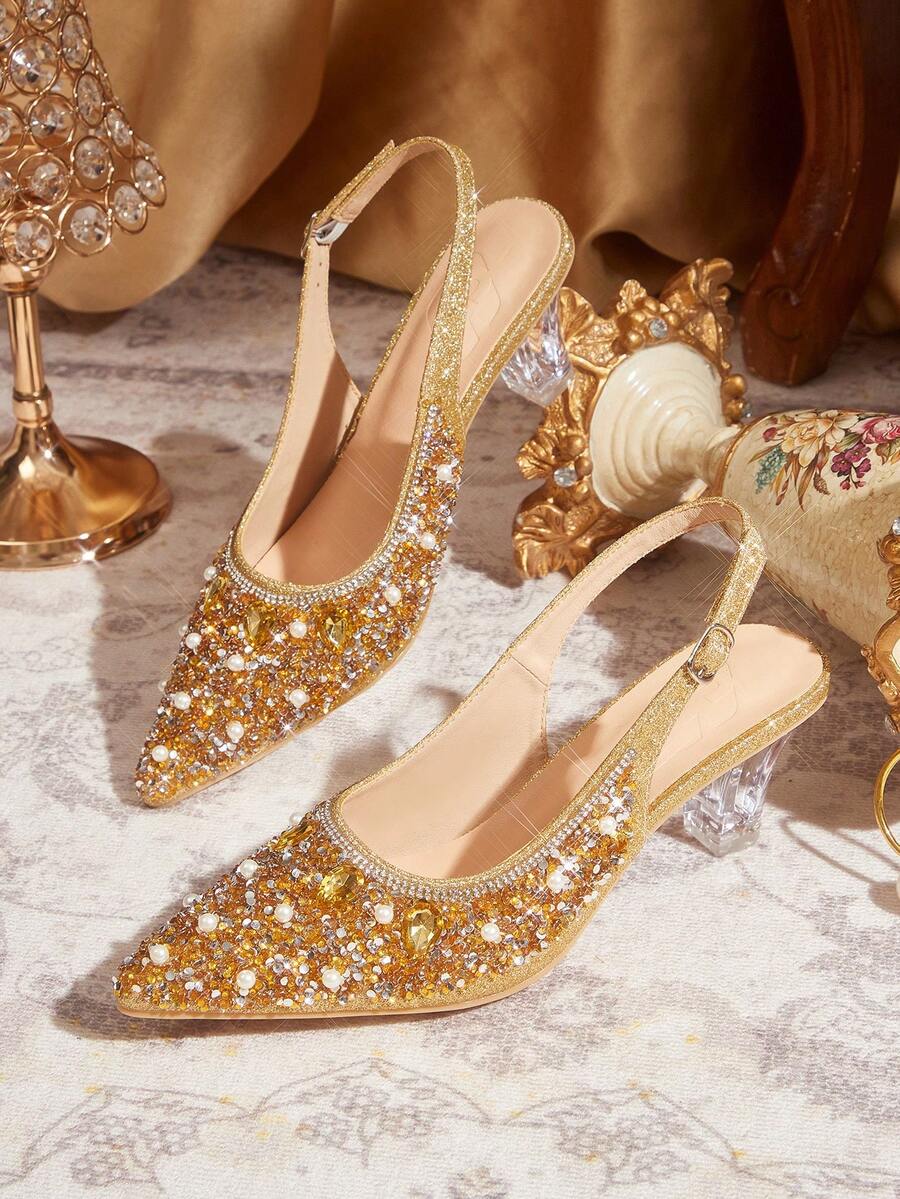 CUCCOO TILAWA Women Pumps Valentine's Day - Gold - View 1