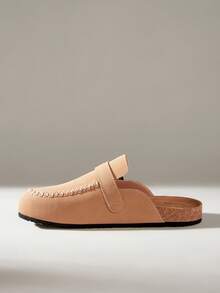 Solecia 女士搭扣设计休闲平底鞋，百搭时尚 - 棕色 - 查看 3