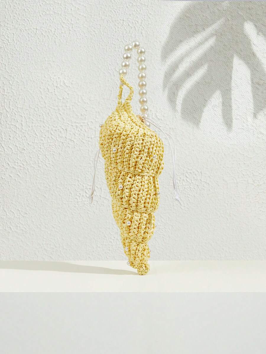 SHECARRY 女士波西米亚风时尚单肩包 - 黃色 - 查看 1