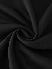 GlowEve CURVE 大码女士优雅无袖西装外套和半身裙两件套，春夏款 - 黑與白 - 查看 5