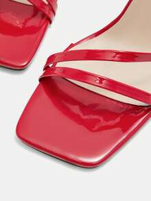 CUCCOO CURVES Sandal nhiều quai dáng rộng, thanh lịch, gợi cảm, cỡ lớn, phù hợp cho hoạt động ngoài trời mùa hè và mặc hàng ngày. - Màu Hoa hồng đỏ - Xem 8