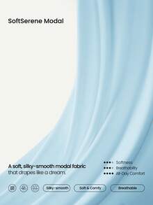 GLOWMODE Softserene 莫代尔保暖外套，宽松版型，丝滑透气，宽领设计，抽绳下摆，拉链开合，适合日常休闲穿着，秋冬皆宜。 - Blue Day - 查看 5