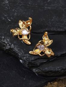 Opalesca Women Stud Earrings,Outfits,Old Money,Beaded,Wedding/Bridal Accessories,Fairycore/Fairy,Pearl,Fall/Autumn/Winter,For Mom/Women/Girl/Mother,Elegant,Premium,Valentine's Day,Gift - Multicolor - View 6