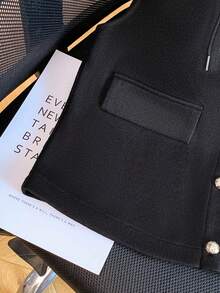 GlowEve Women's Casual Front Button Drawstring Hooded Wool Blend Jacket, Autumn