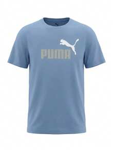 Puma Essentials 2 Colour No. 1 Logo Men T-Shirt Blue - Blue - View 1