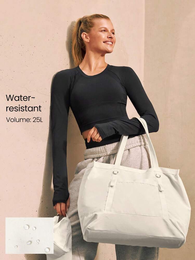 25 l Maxi Tote Votre Sac à main résistant à l'eau avec fermeture éclair pour le sport, le studio, les voyages, les vacances et le quotidien