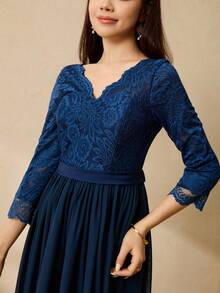 少女派对服装 - 藏蓝色 - 查看 7