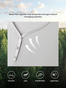 LUVLETTE Women Plus Super Soft TENCEL™ Modal With Lace Airy Nightdress Lingerie Slip Dress& Pyjamadressing - Grey - View 5