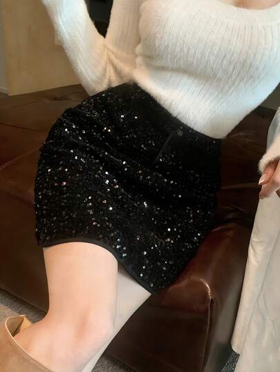 DAZY Moderiktig, avslappnad leopardmönstrad minikjol för kvinnor