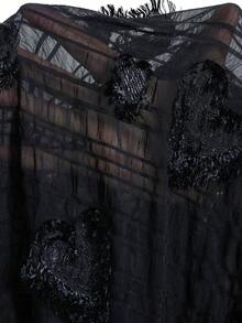 Comfylo Áo sơ mi nữ cỡ lớn chất liệu chiffon cắt laser, hơi xuyên thấu, có tua rua lông vũ, kiểu dáng rộng rãi, thích hợp cho các bữa tiệc và hoạt động ngoài trời như Lễ Tạ ơn, Năm mới, Tiệc tùng, Giáng sinh, Sinh nhật, Đêm giao thừa, Đi chơi, Kỳ nghỉ, Tiệc tùng, Áo đen, Kỳ nghỉ xuân, Ngày lễ tình nhân, Quà tặng cho nữ. - màu đen - Xem 10