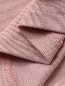 DAZY Tween Girls' Loose Fit Drop Shoulder Casual Comfortable Loungewear Summer - Pink - View 8