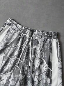 PAVTROS Men's Casual Dry Branch Printed T-Shirt & Shorts Set - Multicolor - View 6