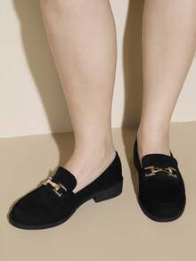 CUCCOO CURVES Women Wide Fit Flats Valentine's Day - Quiet Night Black - View 4