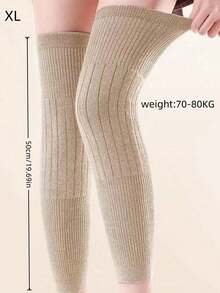 1 Pair Extra Long Knee Warmers, Cold-Proof Leg Warmers For Men And Women, Elderly Arthritis And Cold Legs Protection In Autumn/Winter - Multicolor - View 25