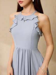 少女派对服装 - 灰色 - 查看 7