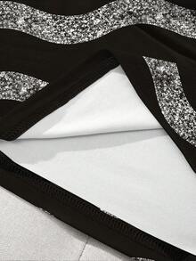 EMERY ROSE 女士休闲黑白条纹印花圆领吊带上衣，适合日常休闲穿着和度假装扮 - 彩色 - 查看 3