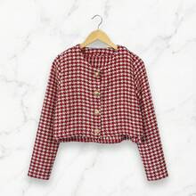 Cardigan Corto de Manga Larga con Botones | Diseño Clásico y Versátil - V20 - Ver 2