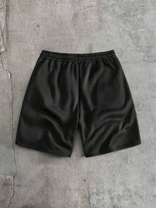 AXEPEAK Quần short thể thao ngoài trời phối màu tương phản, đường may cong. - màu đen - Xem 2