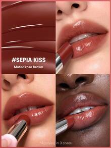 SHEGLAM Silk Slip 唇油膏-Sepia Kiss 品牌美妝化妝品 適合女士與女孩 - 555 Sepia Kiss - 查看 2