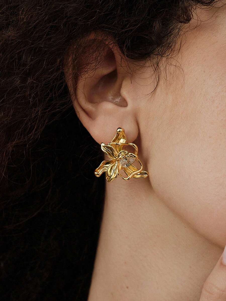Opalesca Women Stud Earrings,Outfits,Old Money,Beaded,Wedding/Bridal Accessories,Fairycore/Fairy,Pearl,Fall/Autumn/Winter,For Mom/Women/Girl/Mother,Elegant,Premium,Valentine's Day,Gift - Multicolor - View 1