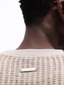 SUMWON Oversized Crew Neck Short Sleeve Ribbed Texture Solid Casual Streetwear Summer Spring Relaxed Fit Classic Basic Essential