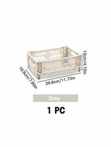 Joivida 1个彩色塑料可折叠收纳篮，非常适合收纳和日常使用，易于组装，可用于厨房、浴室、办公室、客厅、教室、宿舍等场所。 - 彩色 - 查看 13