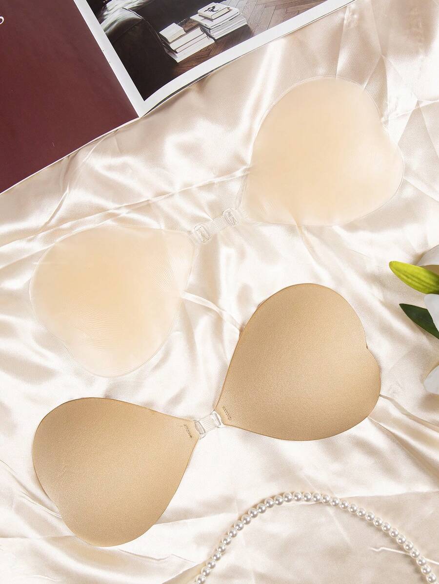 Peach Silicone + Peach Cloth Nipple Covers, Suitable For Everyday Wear - Apricot - View 1