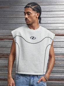 AXEPEAK Men's Loose Fit Casual Comfortable Sleeveless Tank Top, Summer - Black - View 4