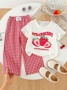 Young Girls T-Shirt Co-Ords - Multicolor - View 1