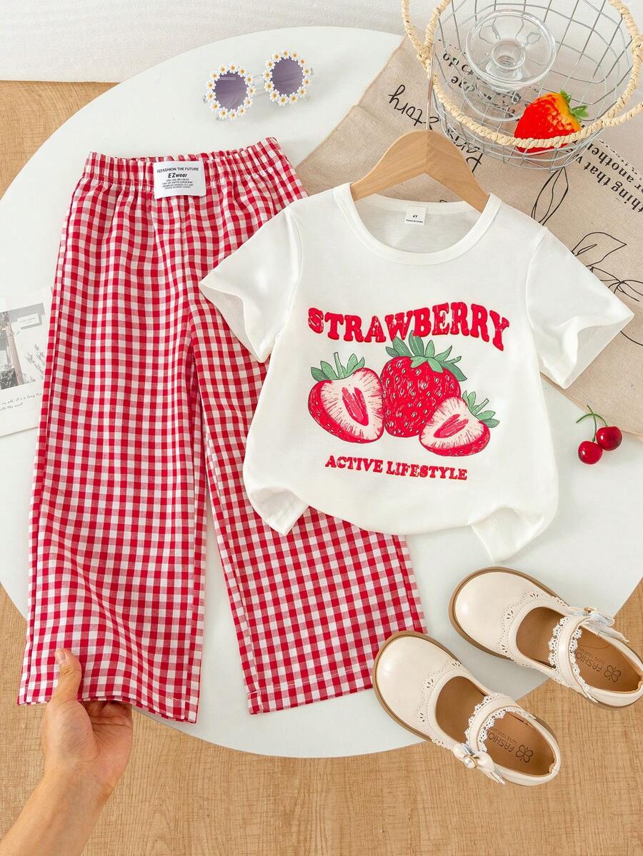 Young Girls T-Shirt Co-Ords - Multicolor - View 1