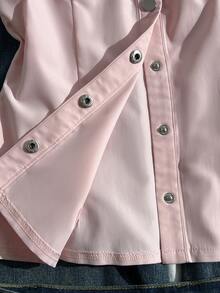 Elamini 马术骑手标志前扣夏季短袖衬衫