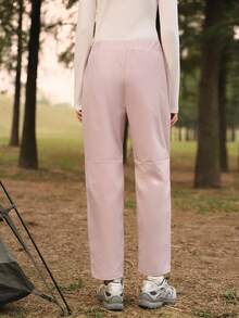 SHEIN In My Nature 女士印花休闲户外裤，带斜插口袋