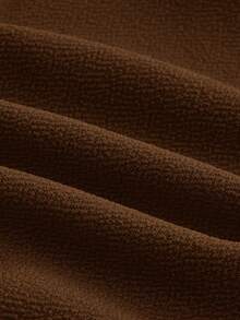 SHEIN Essnce 女士Y2K纯色褶皱时尚抹胸上衣 - 咖啡棕 - 查看 4