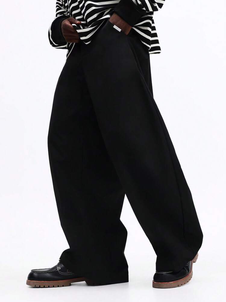 Wide Leg Casual Pants With Pockets