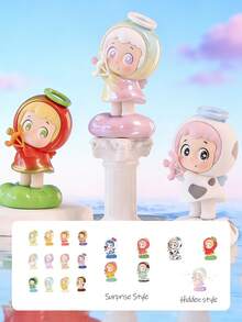 POKOJA LAND Blind Box (Non-Plush Filling)Cute Character Figurines, Cloud-Shaped Candy House, Unique Table Ornaments, Festive Surprise Gifts, Personalized Toy Dolls - Tide play blind box - View 11