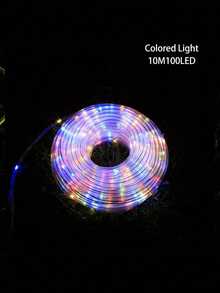 Solar LED String Lights (50/100/200/300 LEDs) - Flexible Tube, 8 Modes + Flashing | Waterproof & Durable PVC | Garden, Patio, Poolside, Trees | Perfect For Parties, Weddings, Christmas, Warm White/Cool White/Multi-Color - Multicolor - View 19