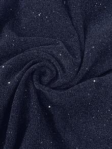 EMERY ROSE Women's Elegant Commuter Lace Patchwork Mini Dress