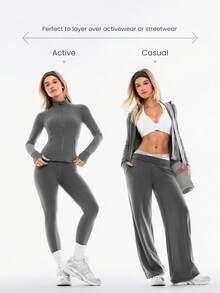 GLOWMODE 女士运动夹克 - 深灰色 - 查看 6