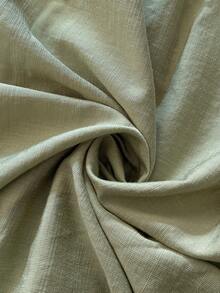 Roveilla 大码女式春夏法式浪漫西西里优雅休闲通勤度假下午茶派对纯色领蝴蝶结门襟荷叶边长袖衬衫 - 綠色 - 查看 7