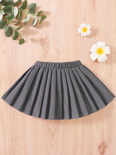 Souflis Souflis 女婴/女童纯色百褶裙，新款时尚舒适户外经典简约设计