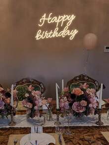 1Pc Neon LED Sign USB Operated Decorative Light, Suitable For Party, Bedroom, Room, Birthday, Wall - Multicolor - View 5