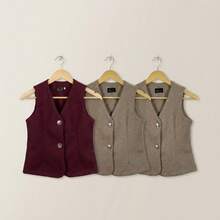 Set de 3 Chaleco con Botones Metálicos | Estilo Casual Elegante - 18 - Ver 1