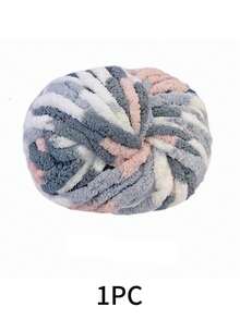 250g Hilo de chenilla multicolor DIY, adecuado para tejer y ganchillo de mantas y cojines, grueso, suave y cálido, perfecto para bufandas de ganchillo - Multicolor-rosa - Ver 12