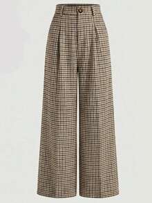 Chiquease Bộ áo blazer và quần không tay kẻ caro cổ điển đang thịnh hành năm 2026 - Thiết kế cạp cao, có cúc cài, thanh lịch và đa năng, phù hợp cho công sở hoặc kỳ nghỉ. - Nhiều màu - Xem 4