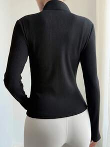 DAZY 女士修身常规款户外夹克 - 黑色 - 查看 2