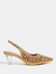 CUCCOO TILAWA Women Pumps Valentine's Day - Gold - View 2