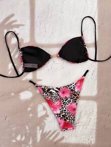 Swim Vcay Bộ đồ bơi Tankini in họa tiết phối màu năm 2025, họa tiết ngẫu nhiên. - Nhiều màu - Xem 4