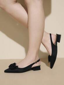 CUCCOO CURVES Women's Pointed Toe Buckle Design Everyday Versatile Fashion High Heels Valentine's Day