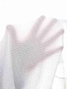 SHEIN Setelan Baju Bayi Perempuan (Ukuran Kecil) Rajut Jacquard Warna Krem dengan Hiasan Rumbai dan Celana Pendek Warna Pink dengan Hiasan Rumbai, Pakaian Musim Panas Bayi yang Lucu dan Menggemaskan - Berwarna merah muda - View 7